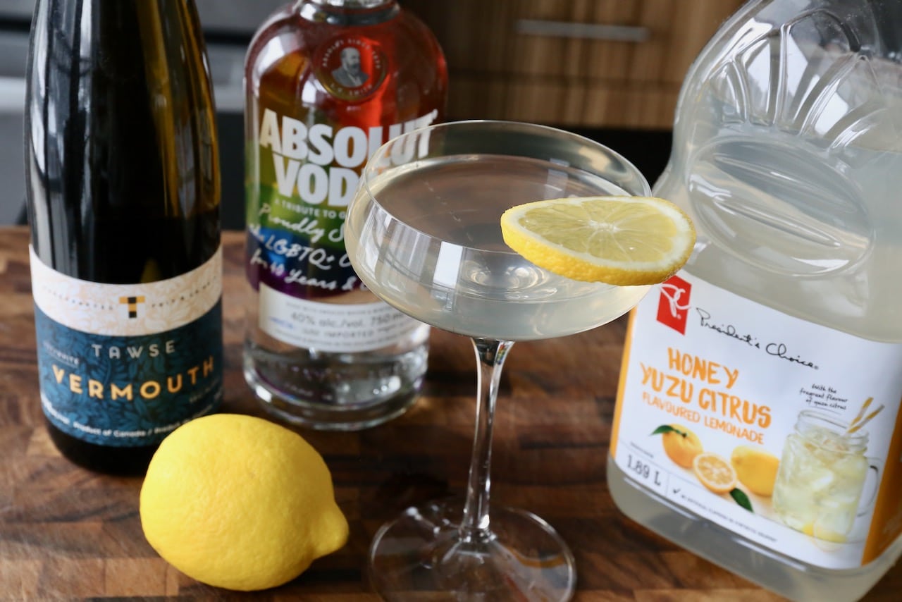 Vodka Yuzu Martini Cocktail Recipe