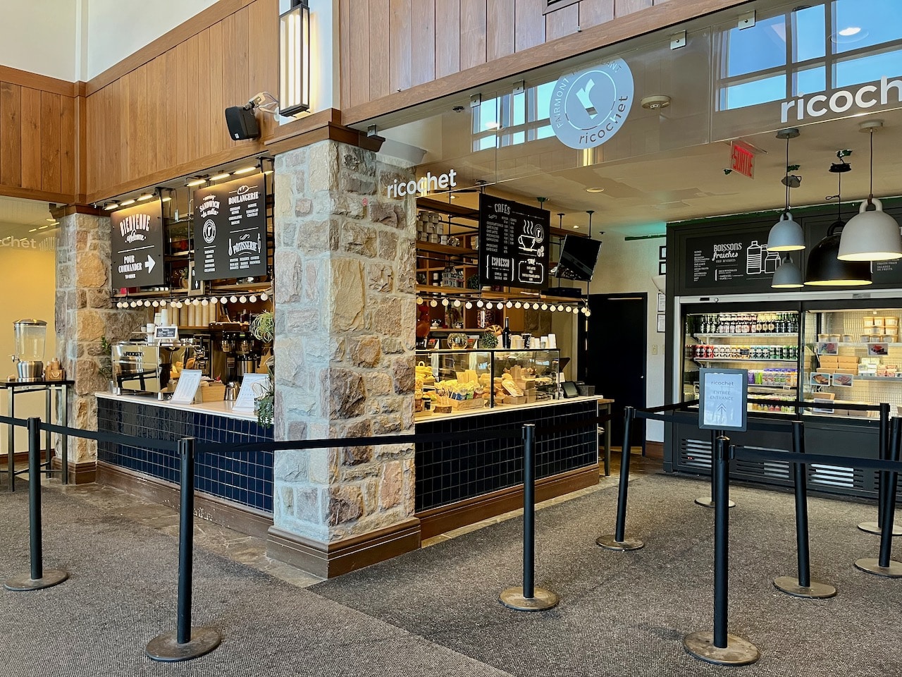 Enjoy a casual bite at Ricochet Café.