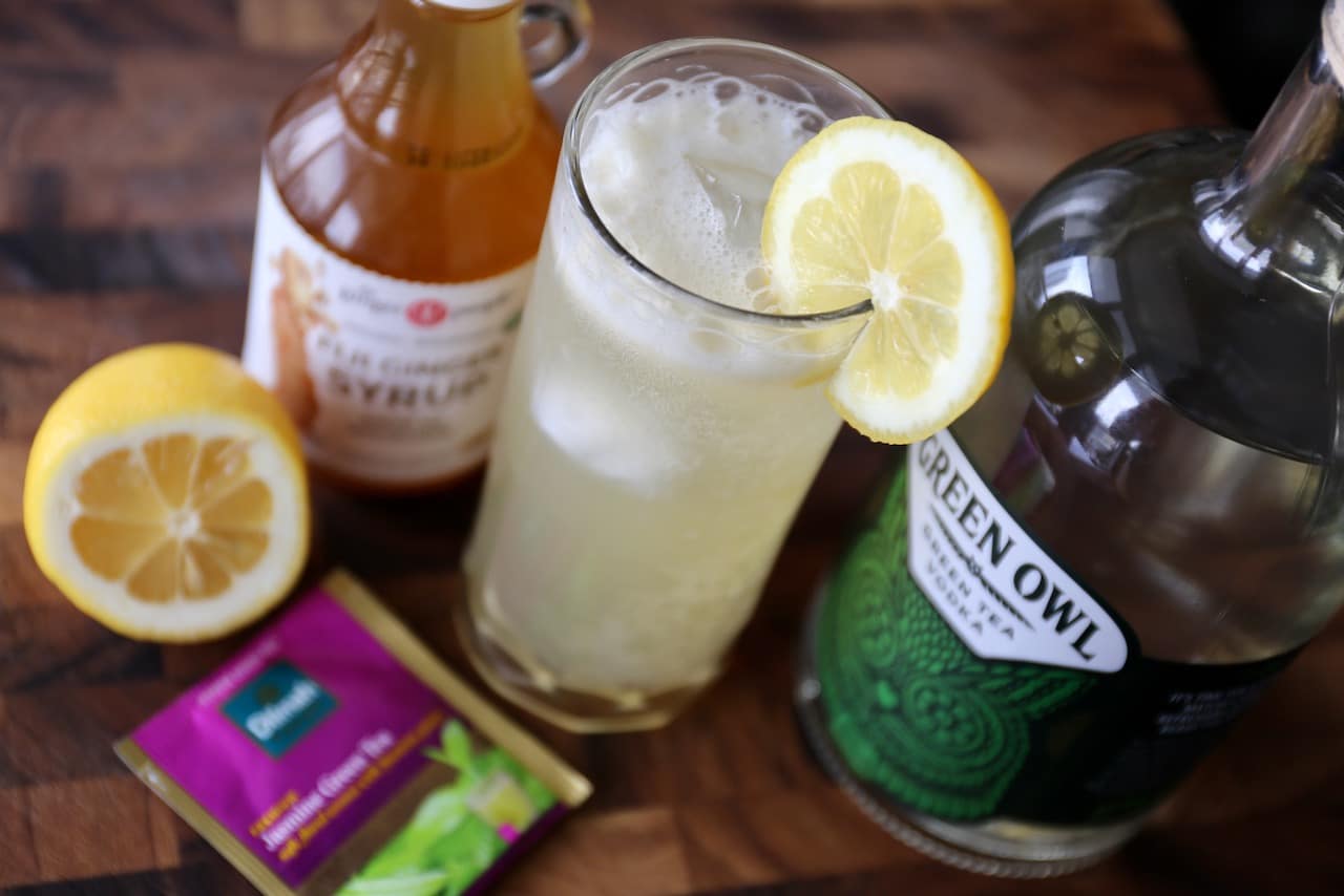 Green Tea Cocktail Photo Image.