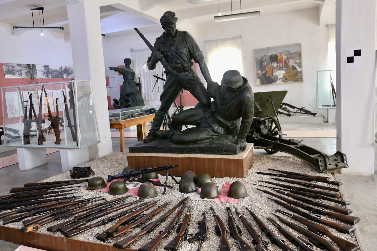 Gjirokastra Castle features a fascinating military museum. 