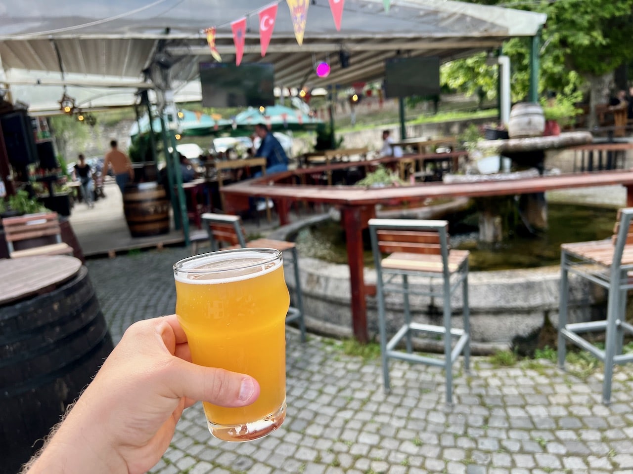 What to do in Skopje for craft beer fans? Enjoy a tasting at Old Town Brewery.