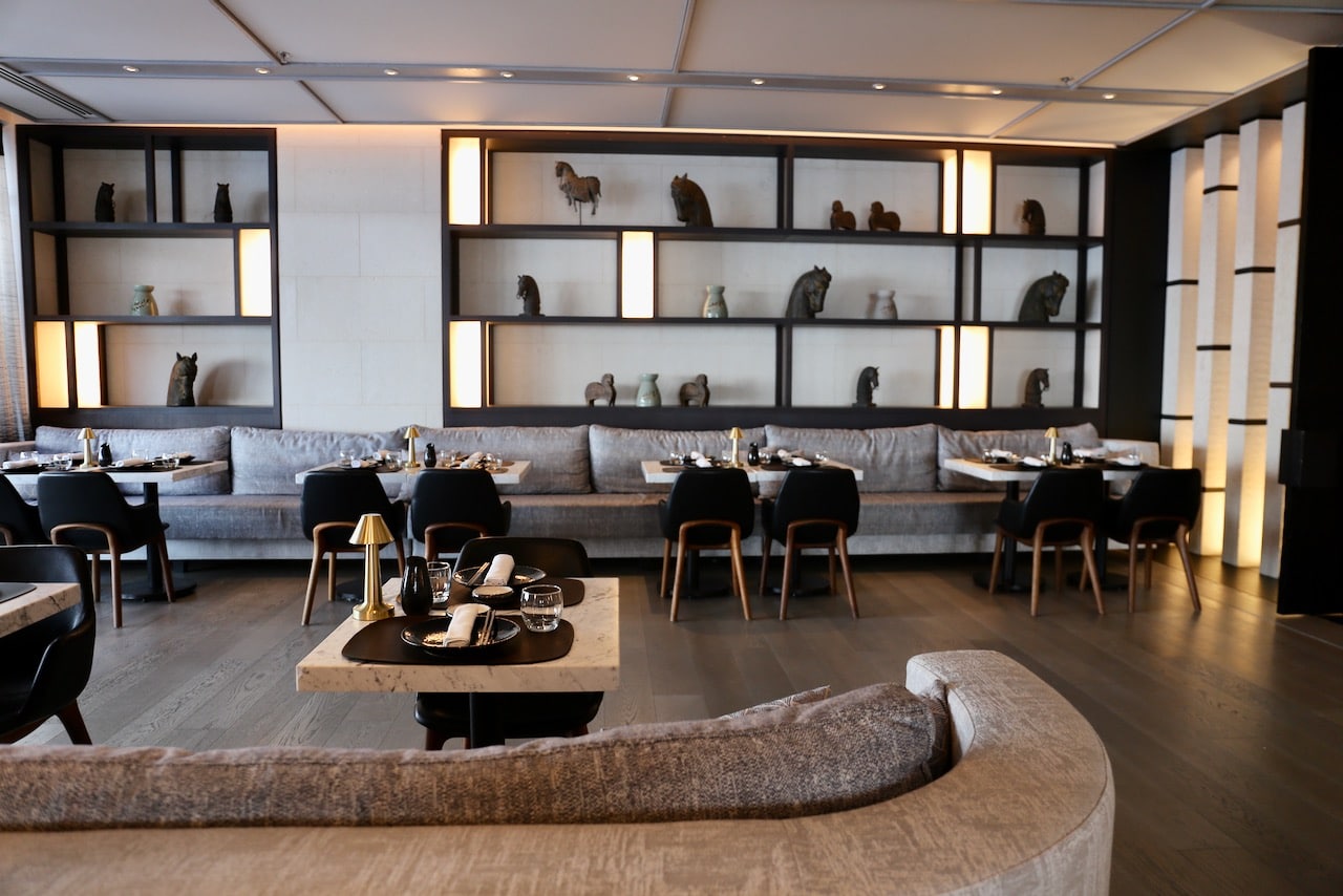 Oribu means "olive" in Japanese. The upscale Angsana Corfu restaurant serves a mix of Asian dishes.