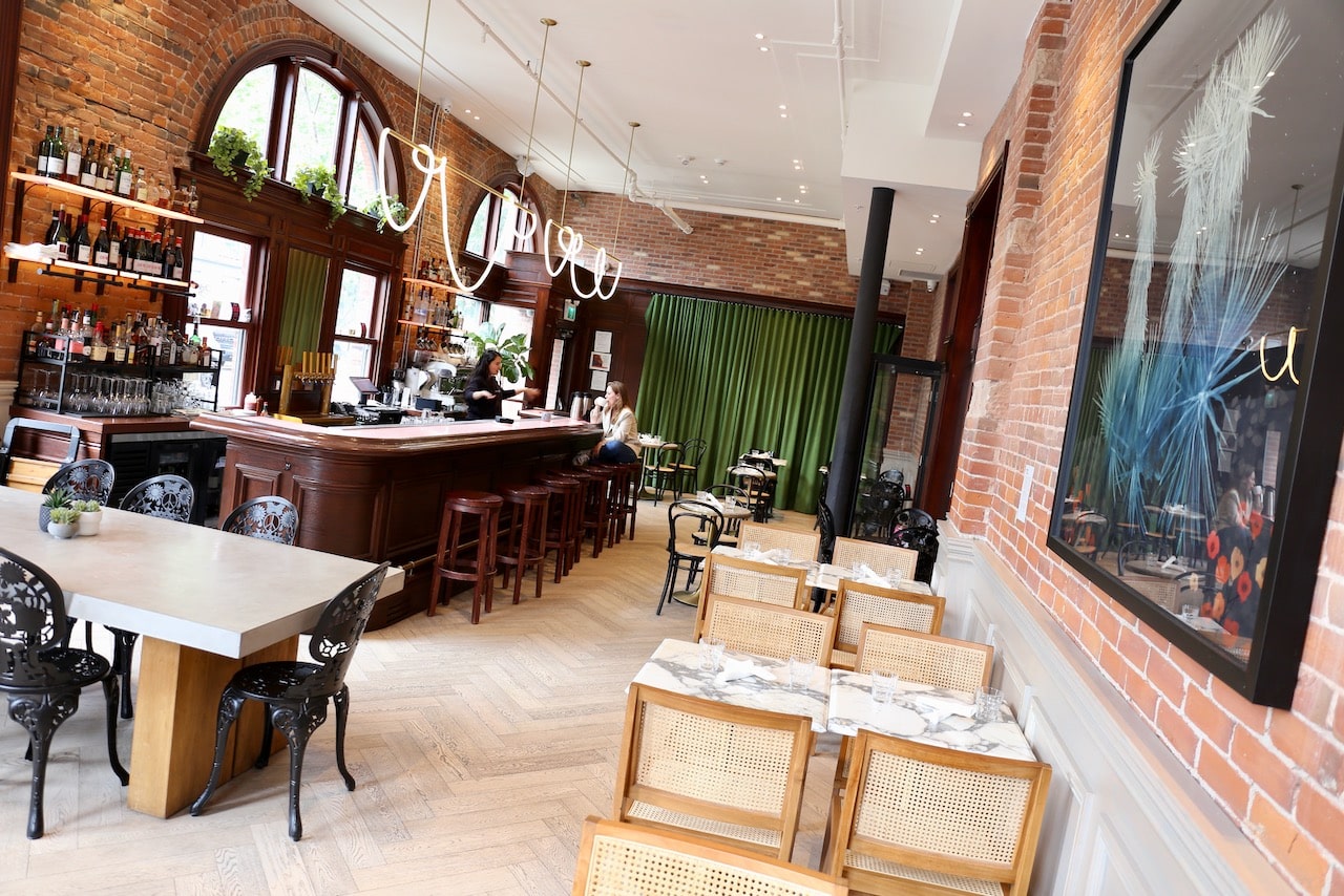 The eye-popping interior at Gladstone House's Bistro & Bar.