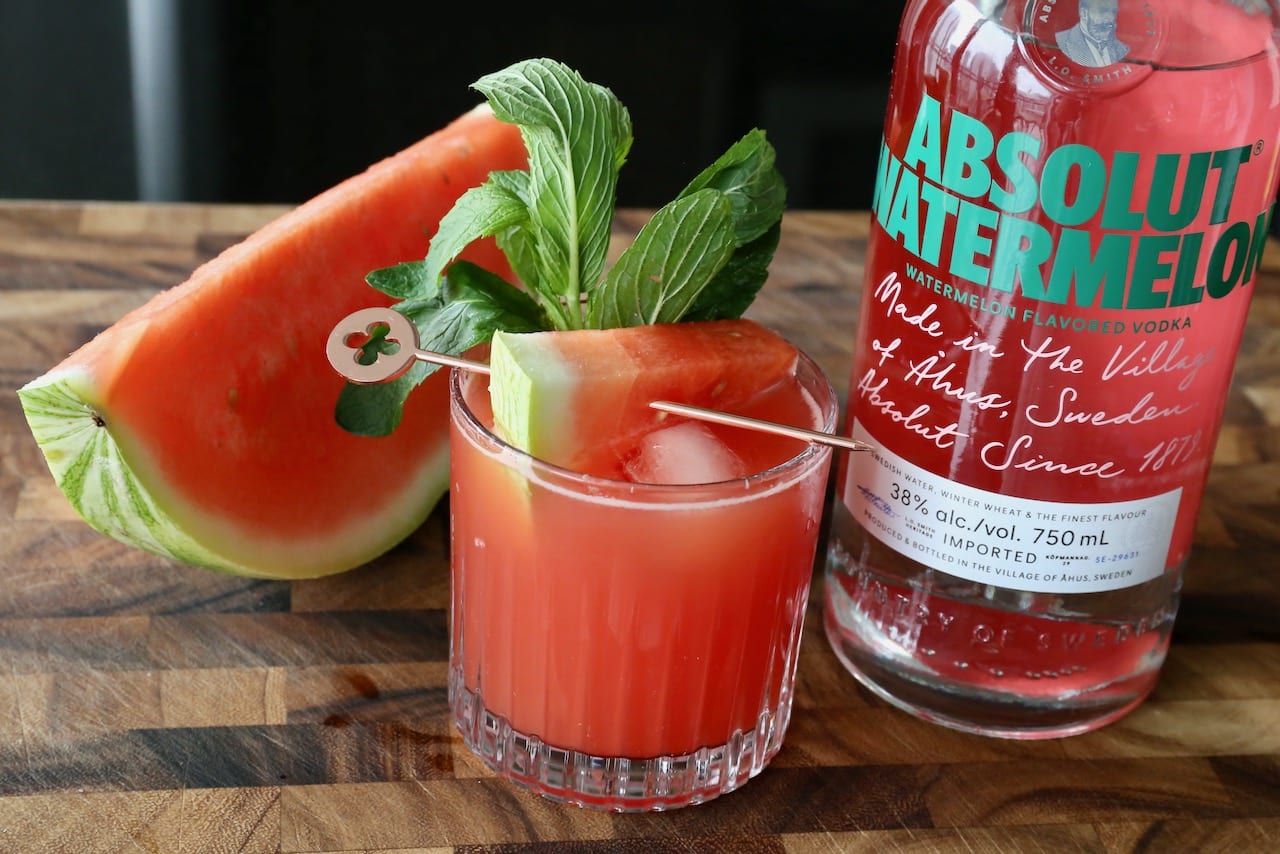This boozy drink is infused with Absolut Watermelon Vodka.