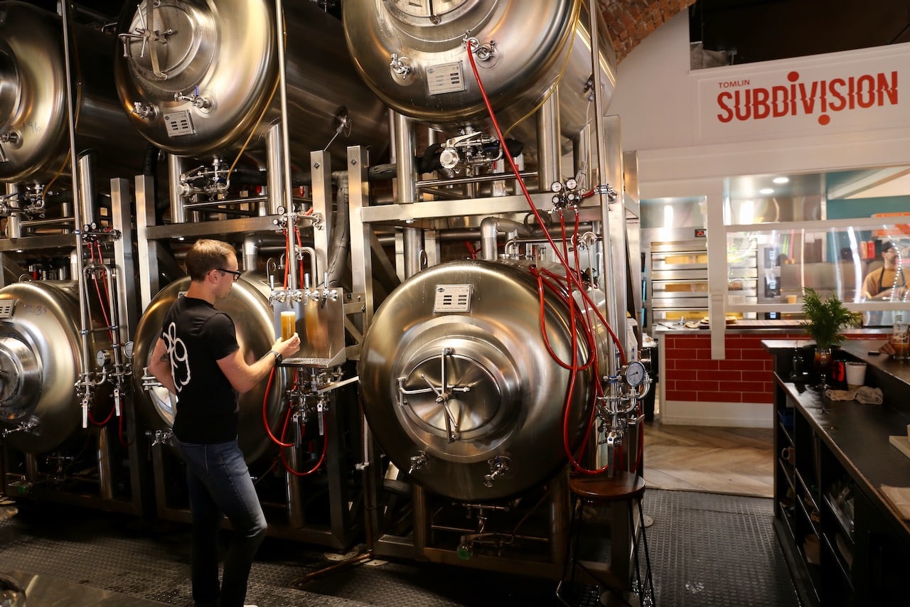 Grab a pine at Lakehead Beer and enjoy pizza and wings on the patio by Tomlin Subdivision.