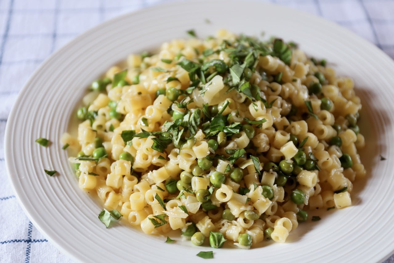 Pasta e Piselli Italian Macaroni and Peas Recipe
