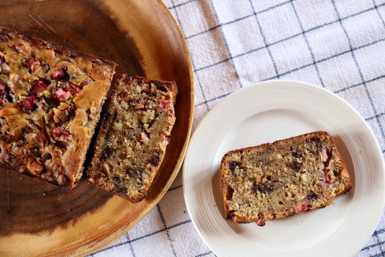 Enjoy a slice on it's own or slather with butter, ricotta, cream cheese or mascarpone.