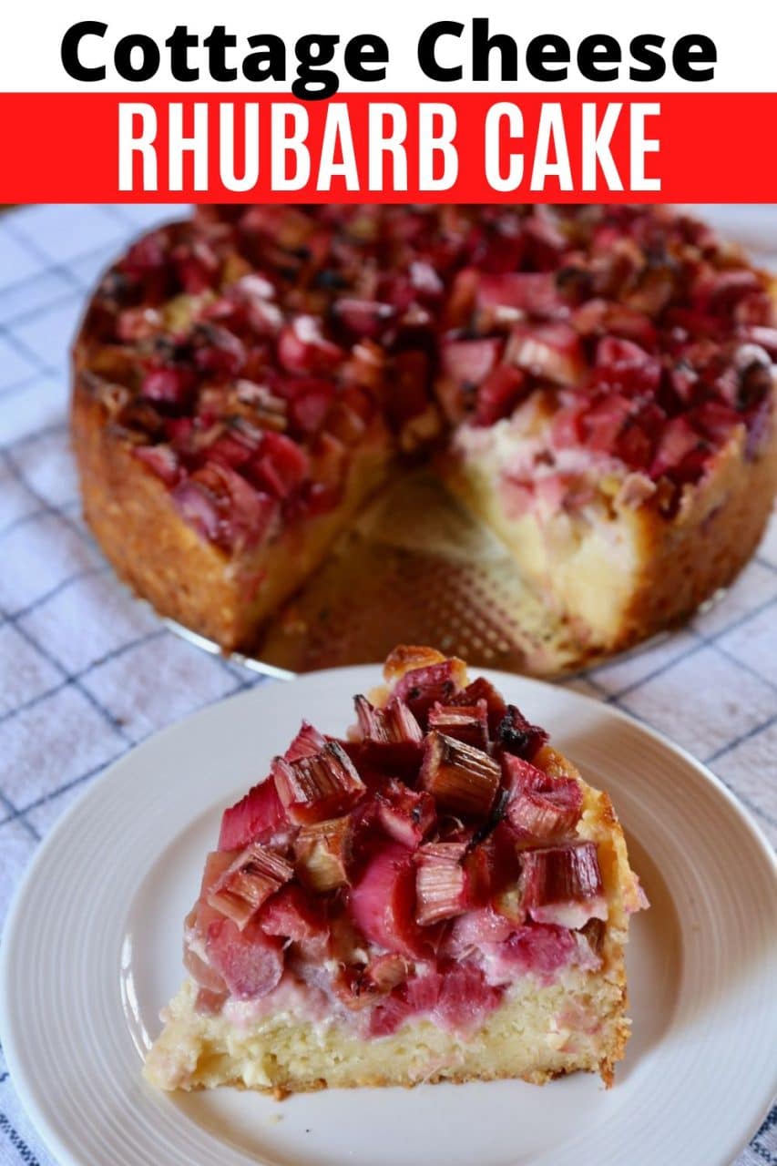 How To Make Rhubarb Cottage Cheese Cake.