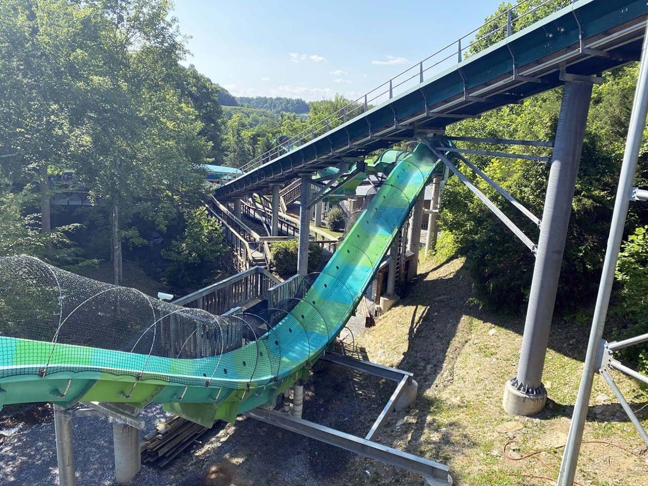 Best Things to do at Dollywood: Climb, twist, dip and drop on "River Rush!"