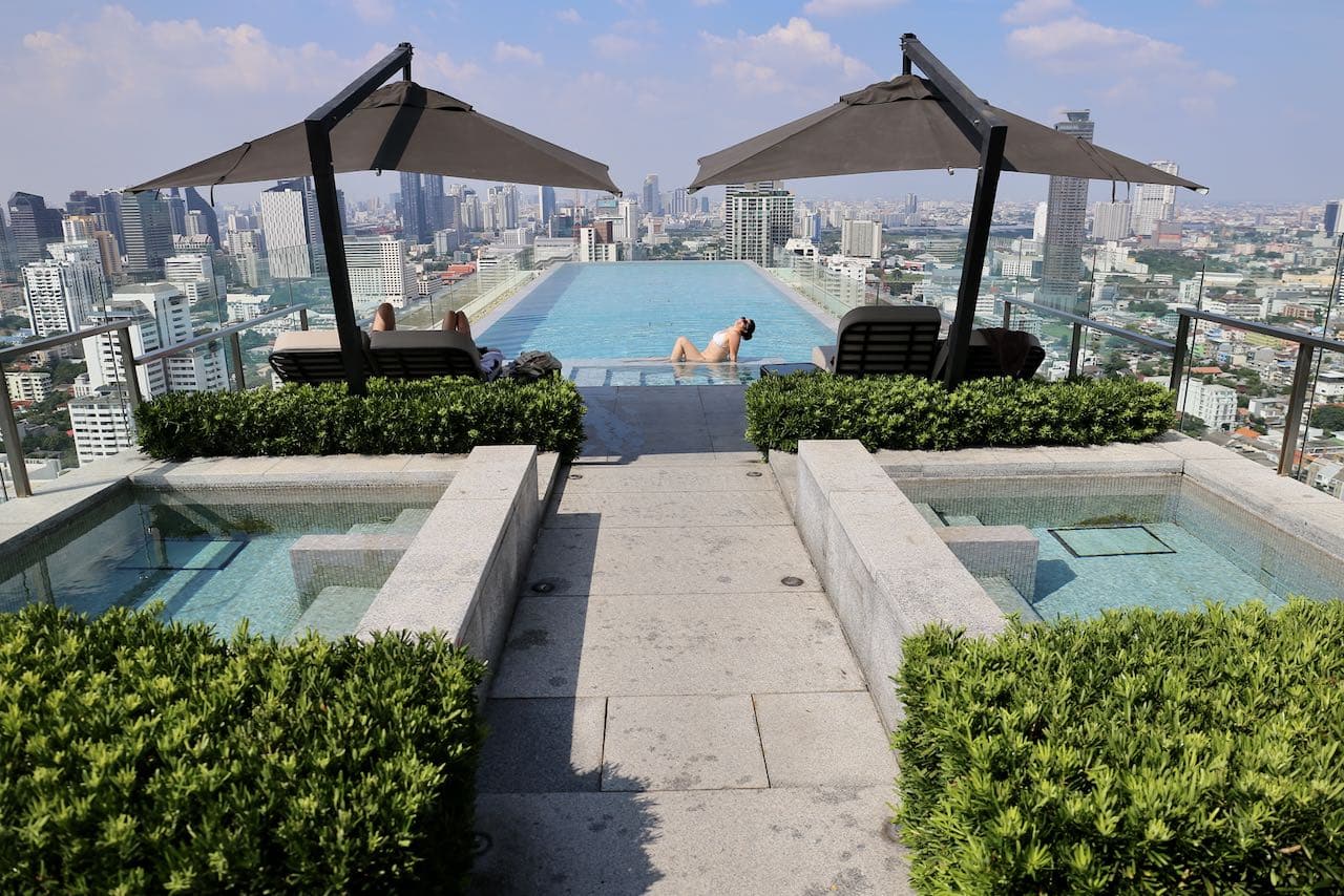Looking for gay hotels in Bangkok with the best rooftop pool? 137 Pillars takes top prize!