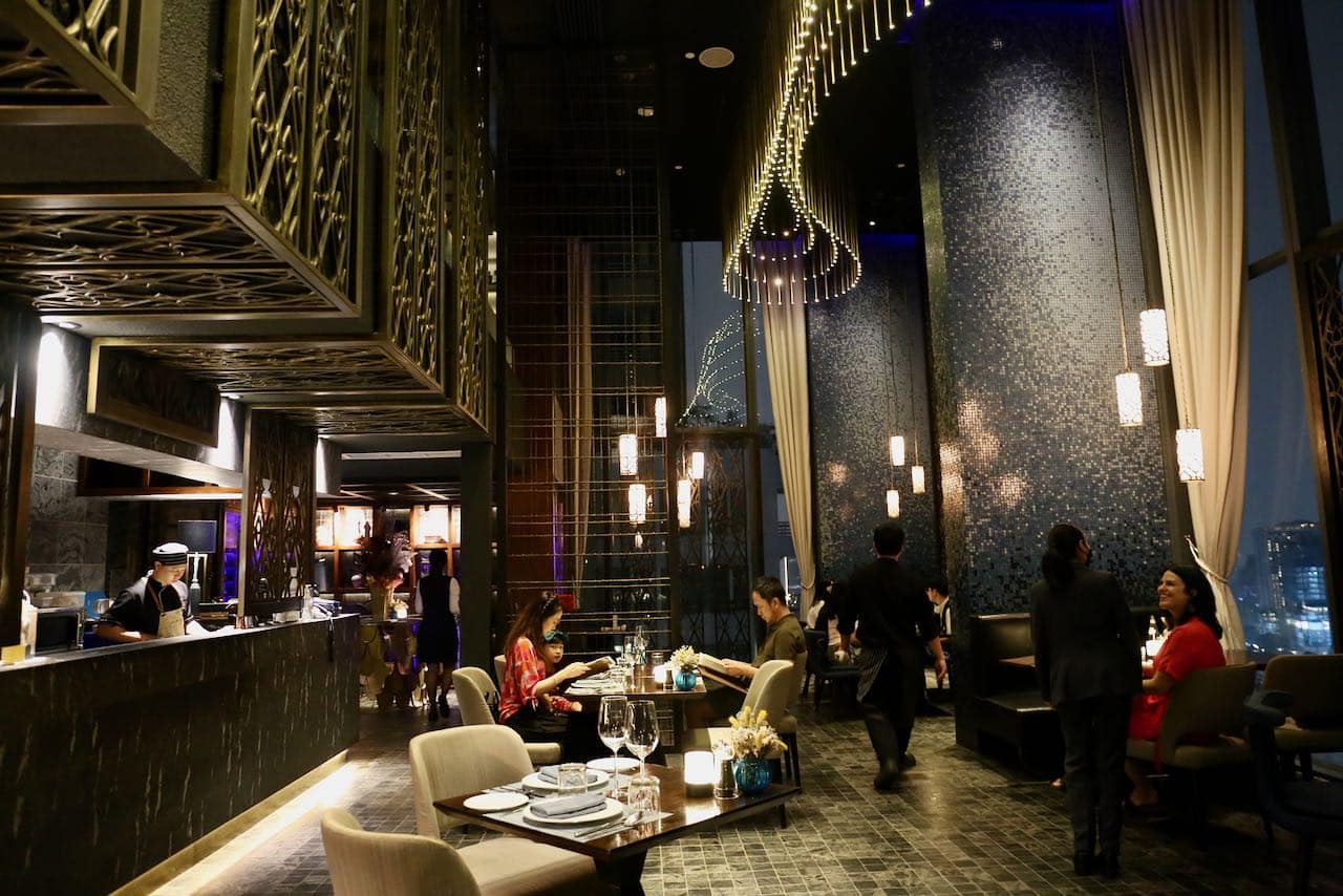 The romantic interior with a view at Nimitr Restaurant.