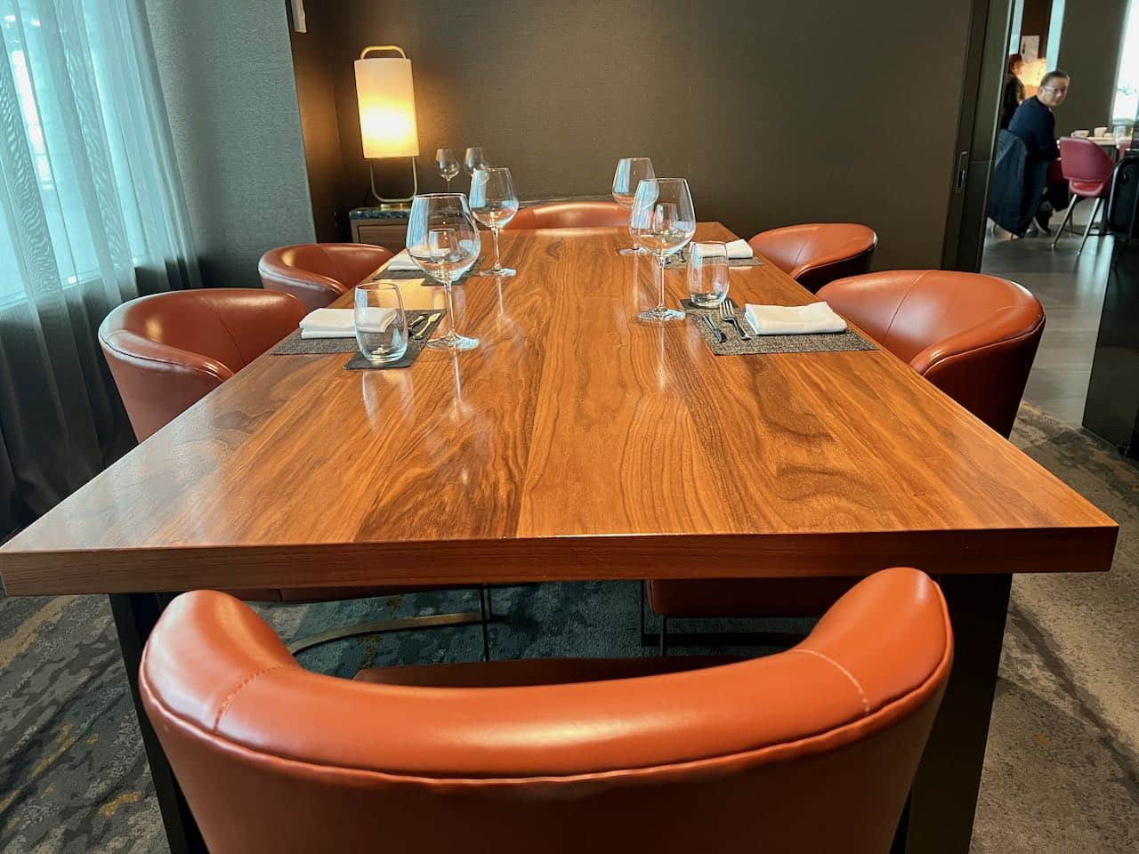 Private dining room interior.