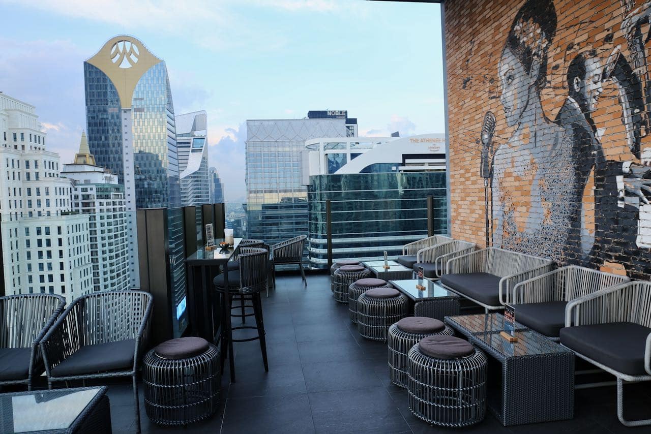 Enjoy jaw-dropping sunset views at CHAR Rooftop Bar.