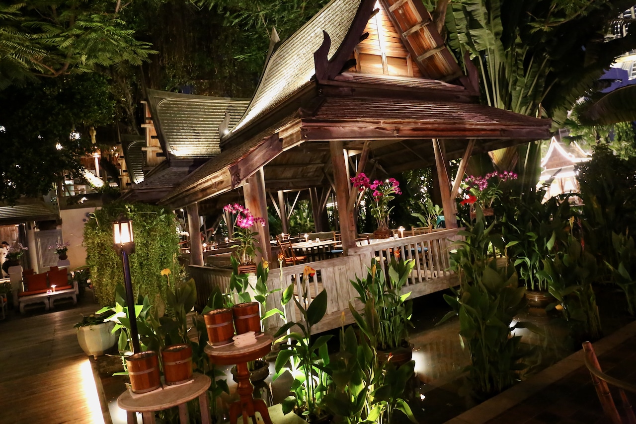 Enjoy a magical Thai feast by the river at Thiptara Restaurant.