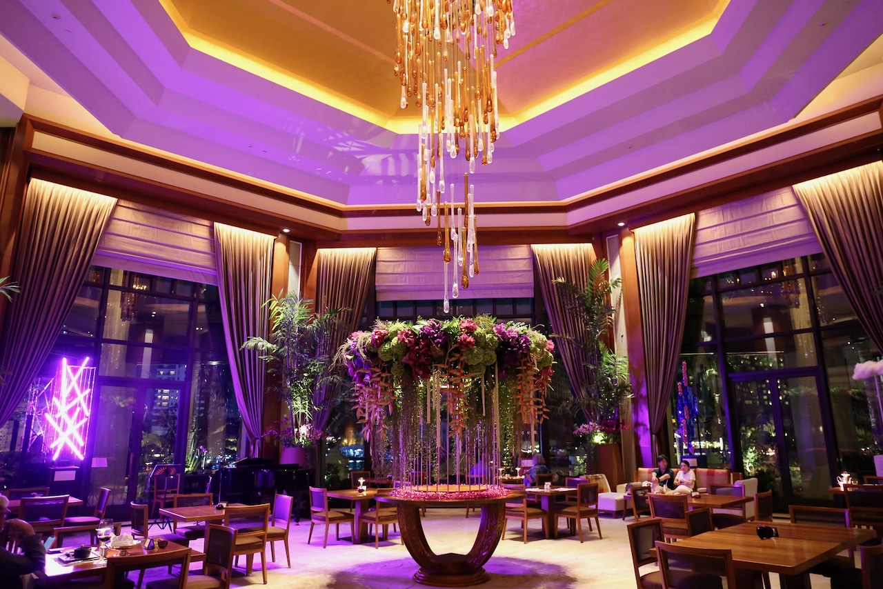 Fans of florals will adore The Peninsula Bangkok Hotel's otherworldly flower arrangements. 