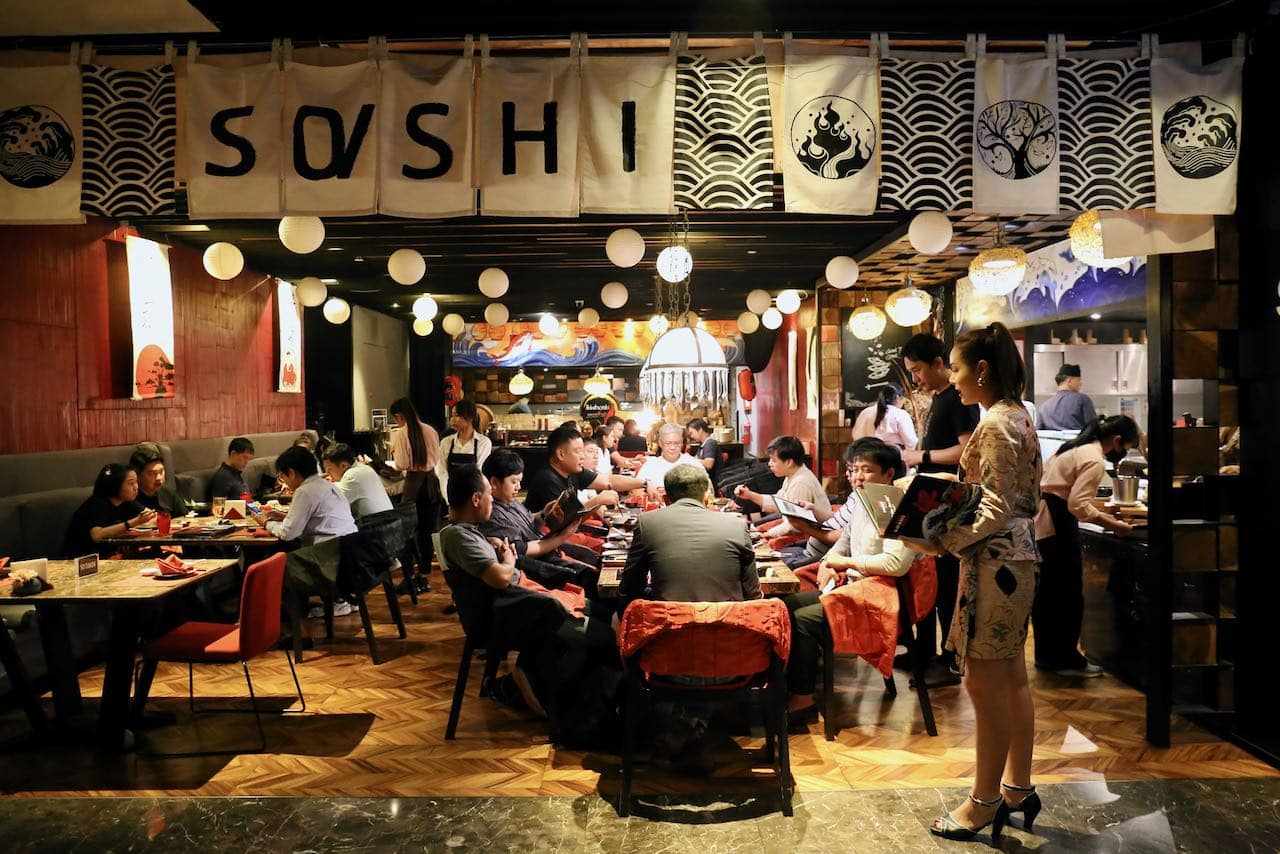 Feast on sushi at Soshi.