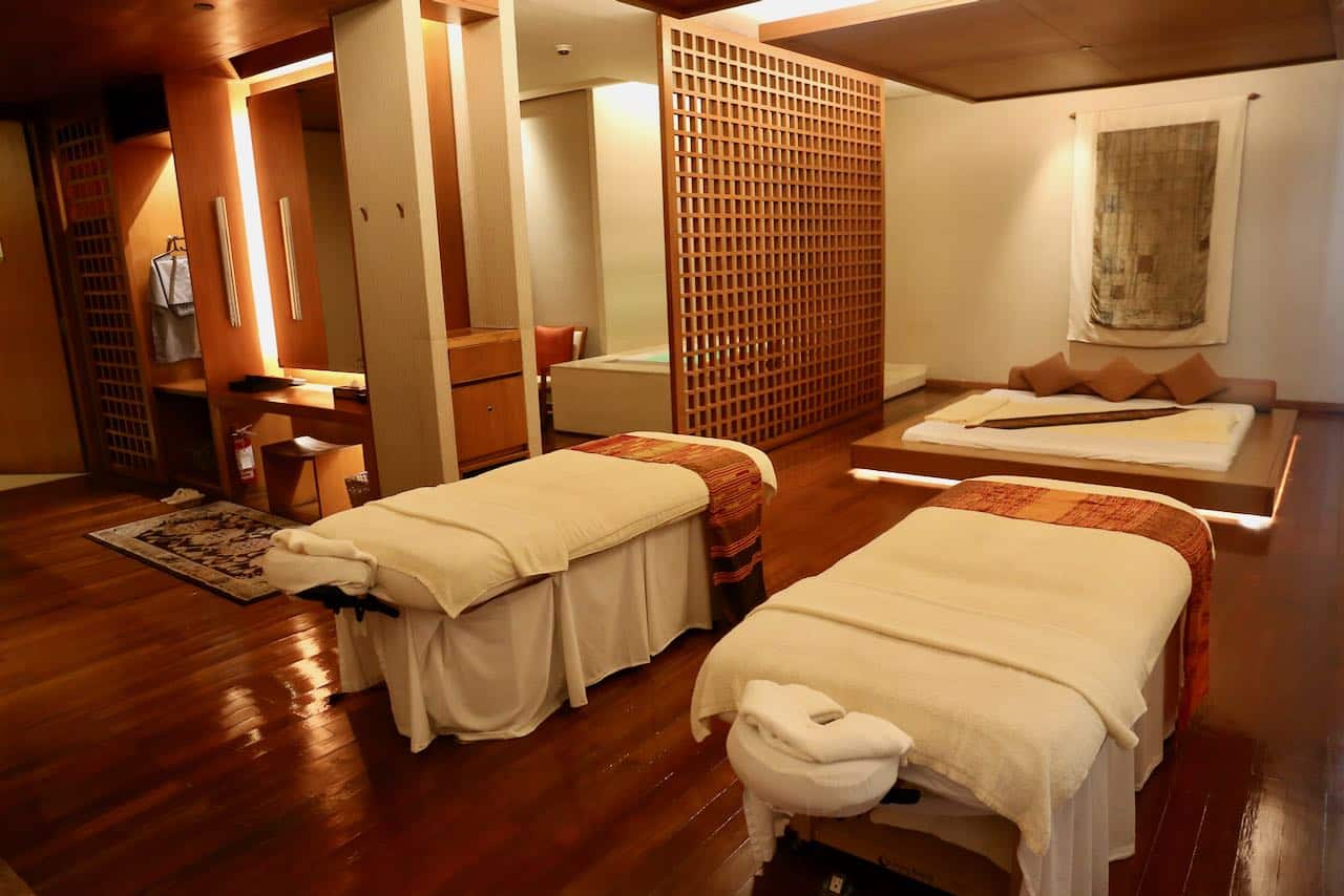 Shangri-La Bangkok has one of the city's best spas, featuring oversized couples treatment rooms perfect for a romantic gay honeymoon!