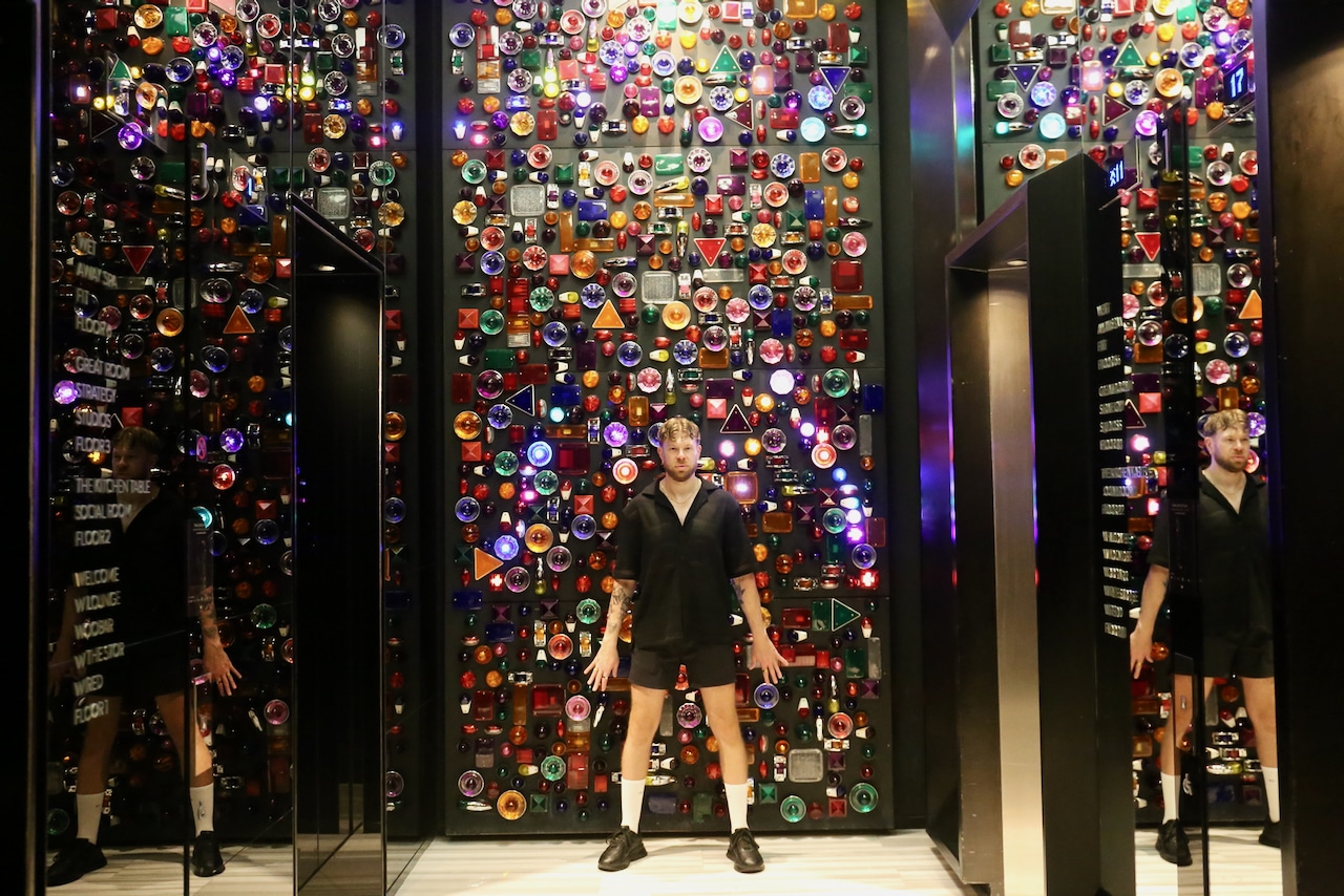 Stroll around the W Bangkok and you'll find several fun art installations. 