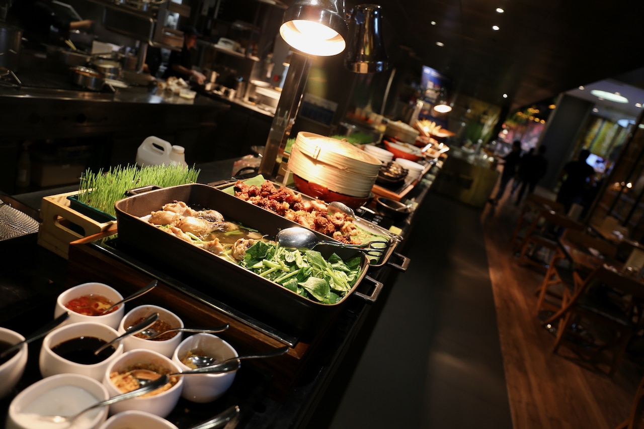 Breakfast Buffet at The Kitchen Table in W Bangkok Hotel.