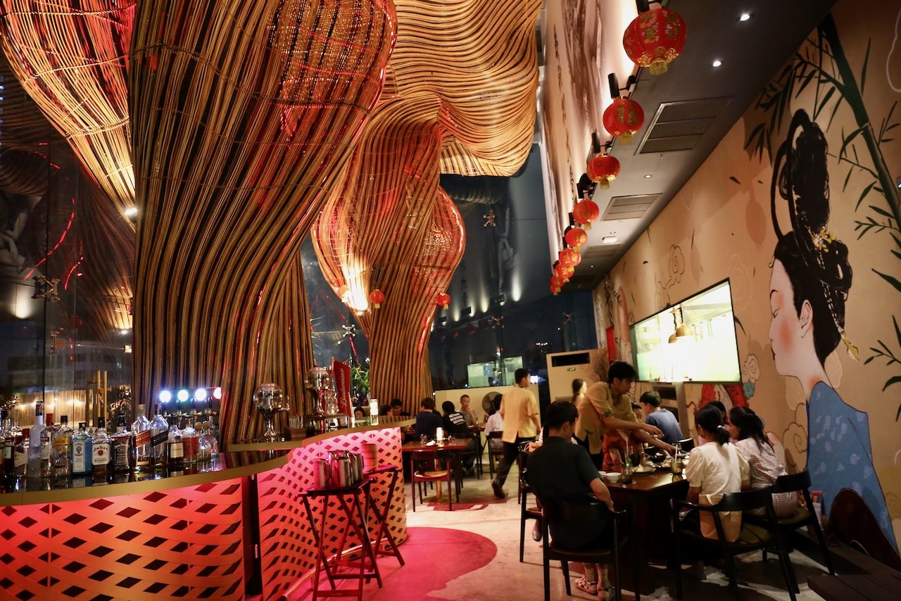 The trendy interior at Spice & Barely gastro lounge.