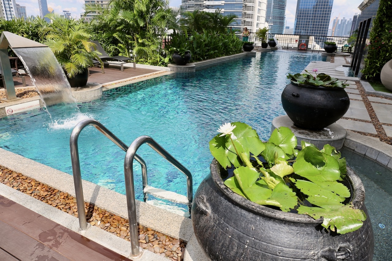Banyan Tree Bangkok Hotel Rooftop Pool.