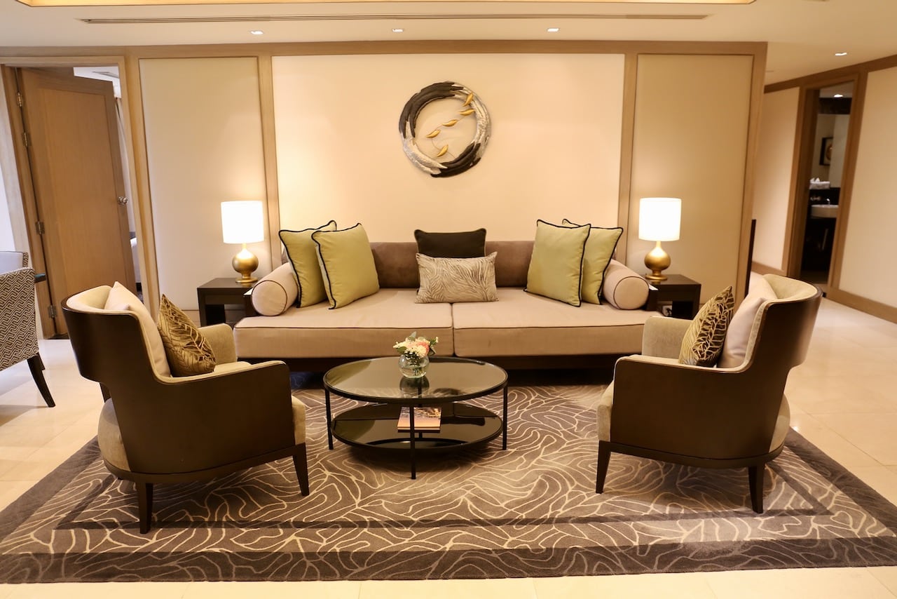 Banyan Tree Bangkok Hotel Suite Living Room.