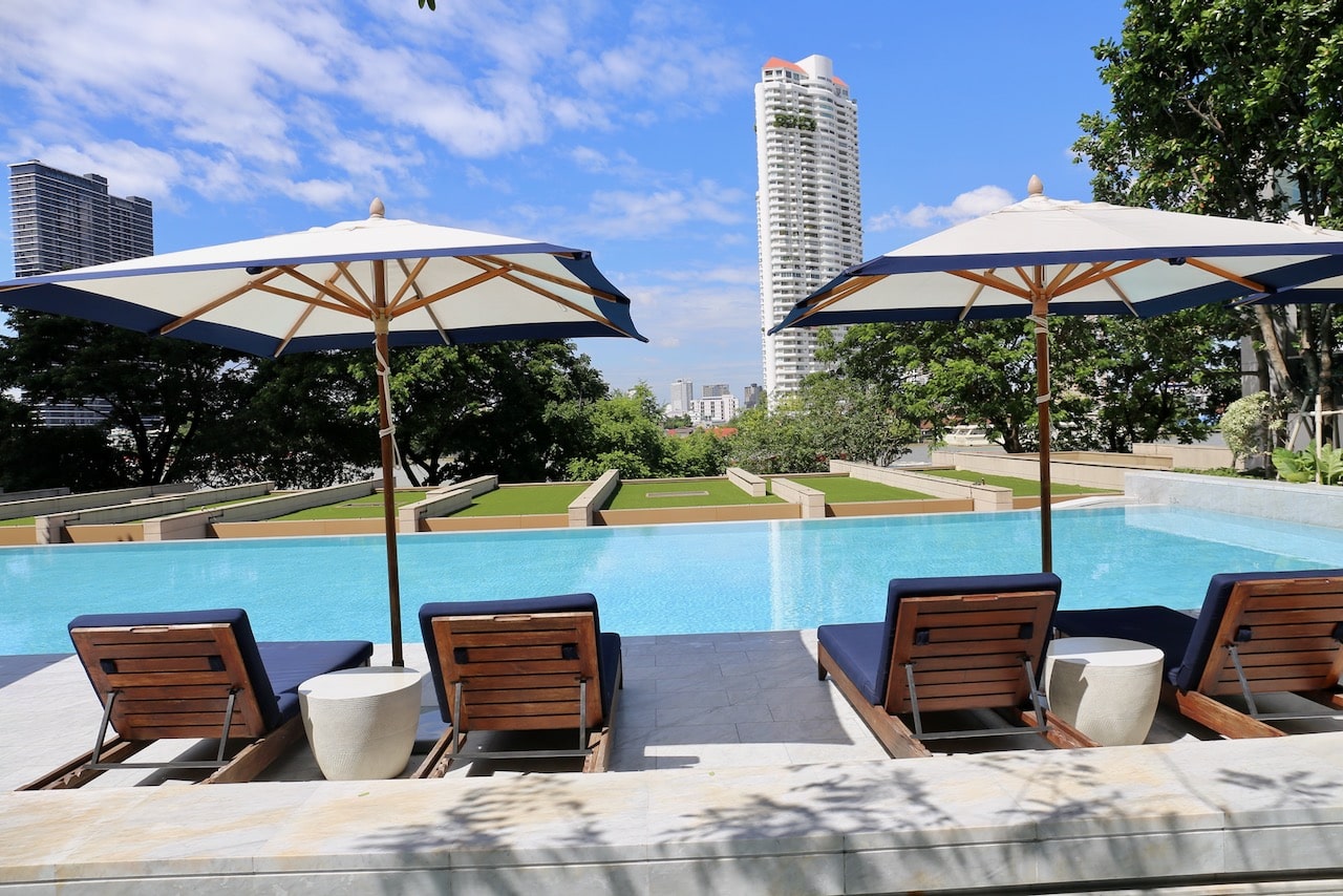 Capella Bangkok Hotel Swimming Pool.