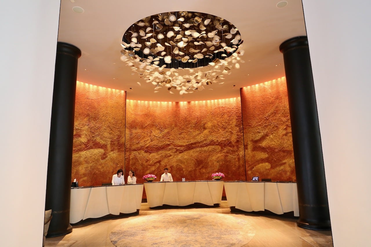 Four Seasons Bangkok Hotel Check-In Desk.