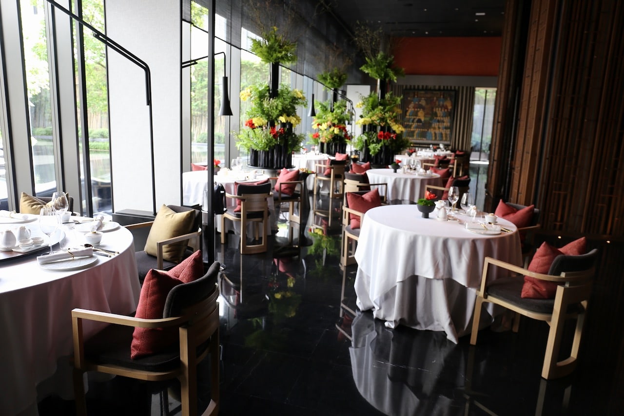 The dining room at Yu Ting Yuan.