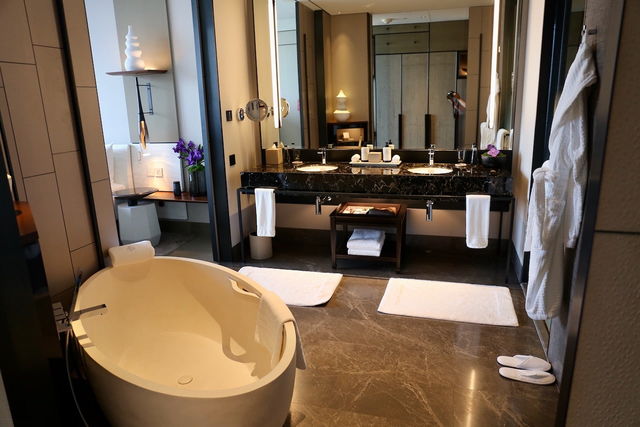Four Seasons Bangkok Hotel Suite Bathroom.