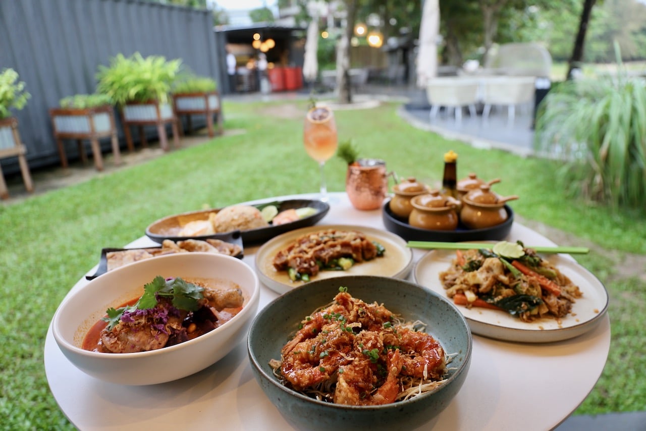 Enjoy a romantic sunset beach dinner at Mama's Kitchen.