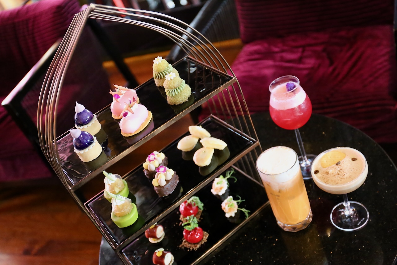 Sip craft cocktails, Thai iced tea or a hot pot of loose leaf during Afternoon Tea at Renaissance Bangkok.