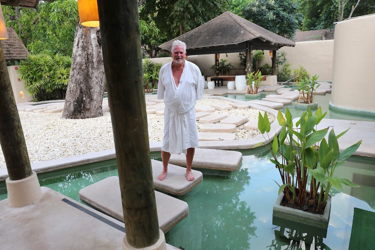 Spa Naka is set within a gorgeous tropical garden and meandering river.