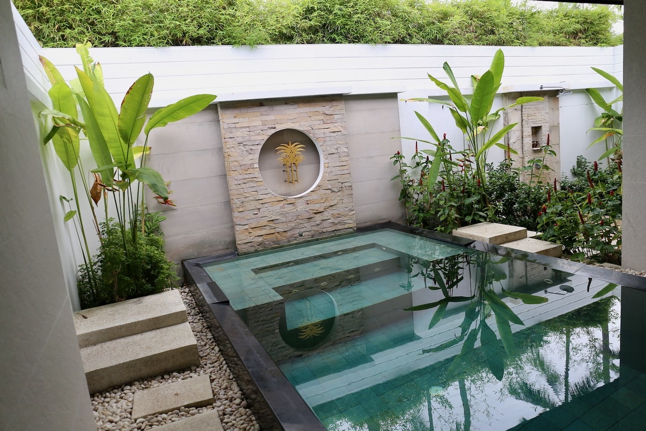 Our villa at The Racha was outfitted with a luxurious pool featuring jacuzzi jets.