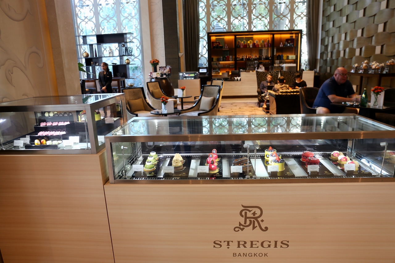 The Lounge is located in the St. Regis Bangkok lobby.