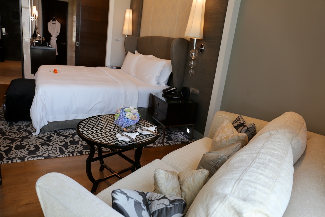 St. Regis Bangkok bedroom interior.