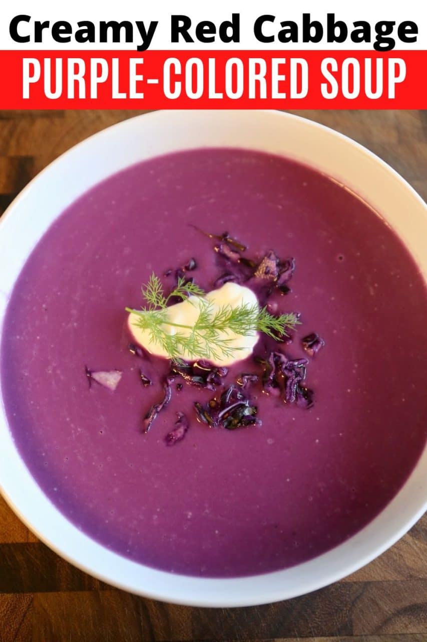 How To Make Creamy Red Cabbage Soup.