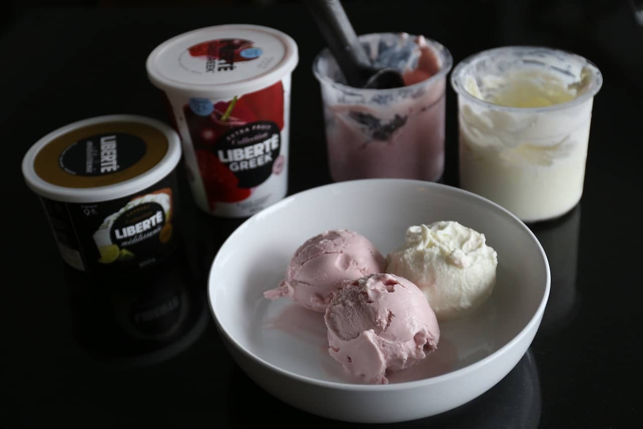 We love using the Liberté Méditerranée dessert collection when making homemade frozen yogurt. 