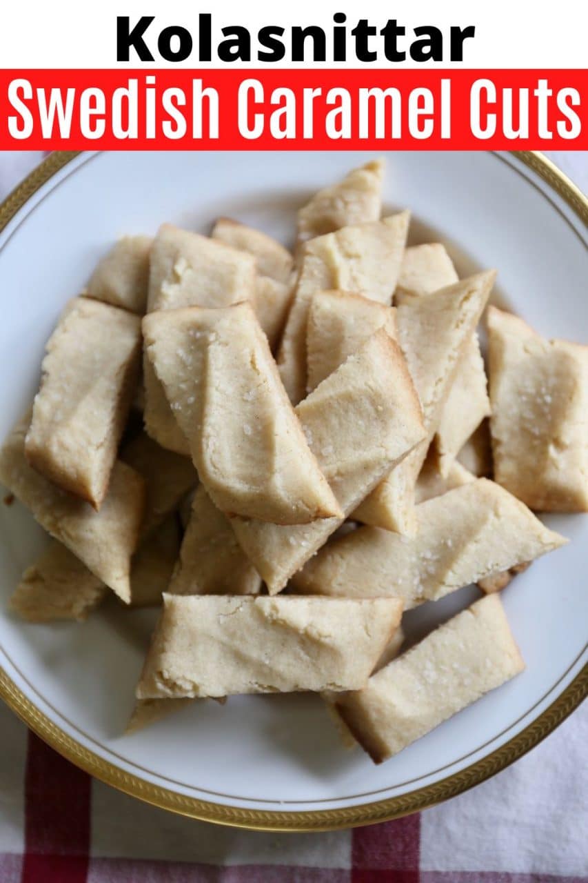 How to make Kolasnittar. Our traditional Swedish Caramel Cuts recipe is a chewy cookie best served at Christmas or during a coffee break.