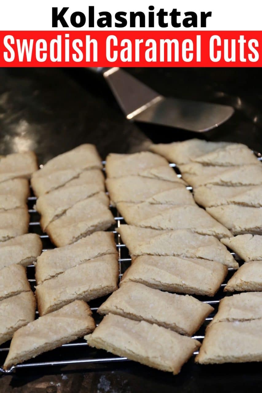 How to make Kolasnittar. Our traditional Swedish Caramel Cuts recipe is a chewy cookie best served at Christmas or during a coffee break.