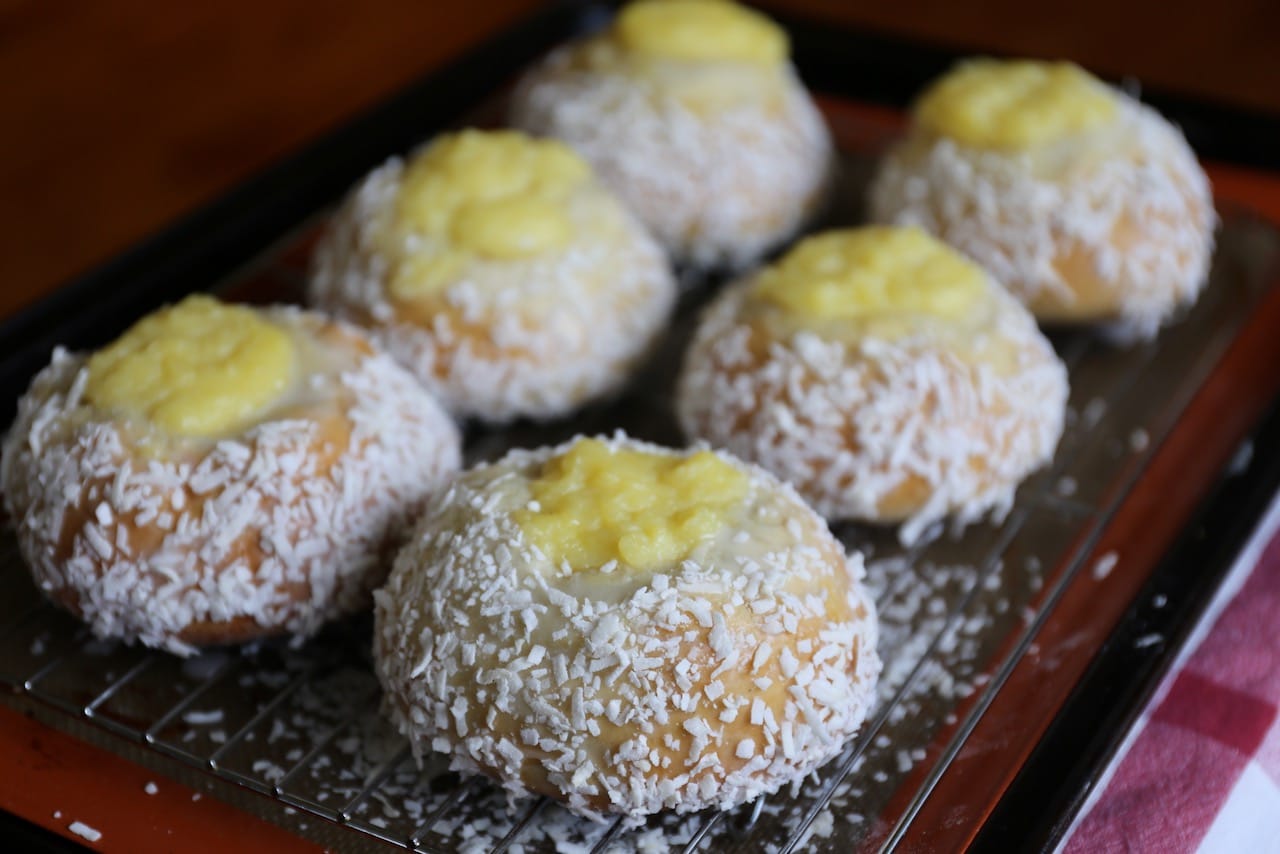 Skoleboller Norwegian Coconut Custard Buns Recipe