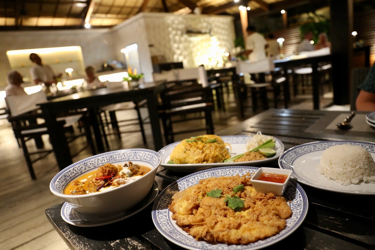 Traditional Thai dishes at Sunset Restaurant.