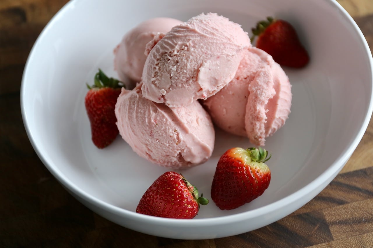 This Ninja Creami recipe prepared with fresh berries is the perfect summer dessert to make at home! 