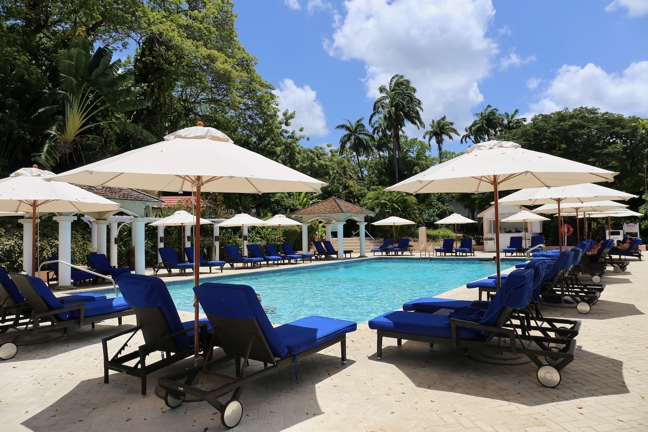 Fairmont Royal Pavilion swimming pool.