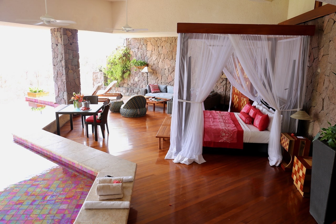 Jade Mountain Resort affectionately calls its villas "sanctuaries," which are a 3-walled open air luxury suites. 