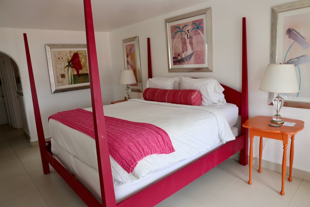 Suites and Villas are decorated with eye-popping Caribbean colours.