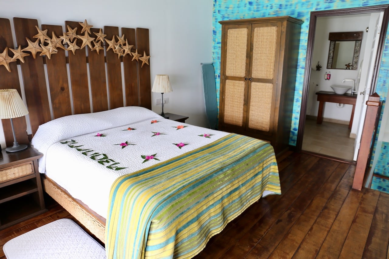 Bedroom suite at True Blue Bay Boutique Resort. 