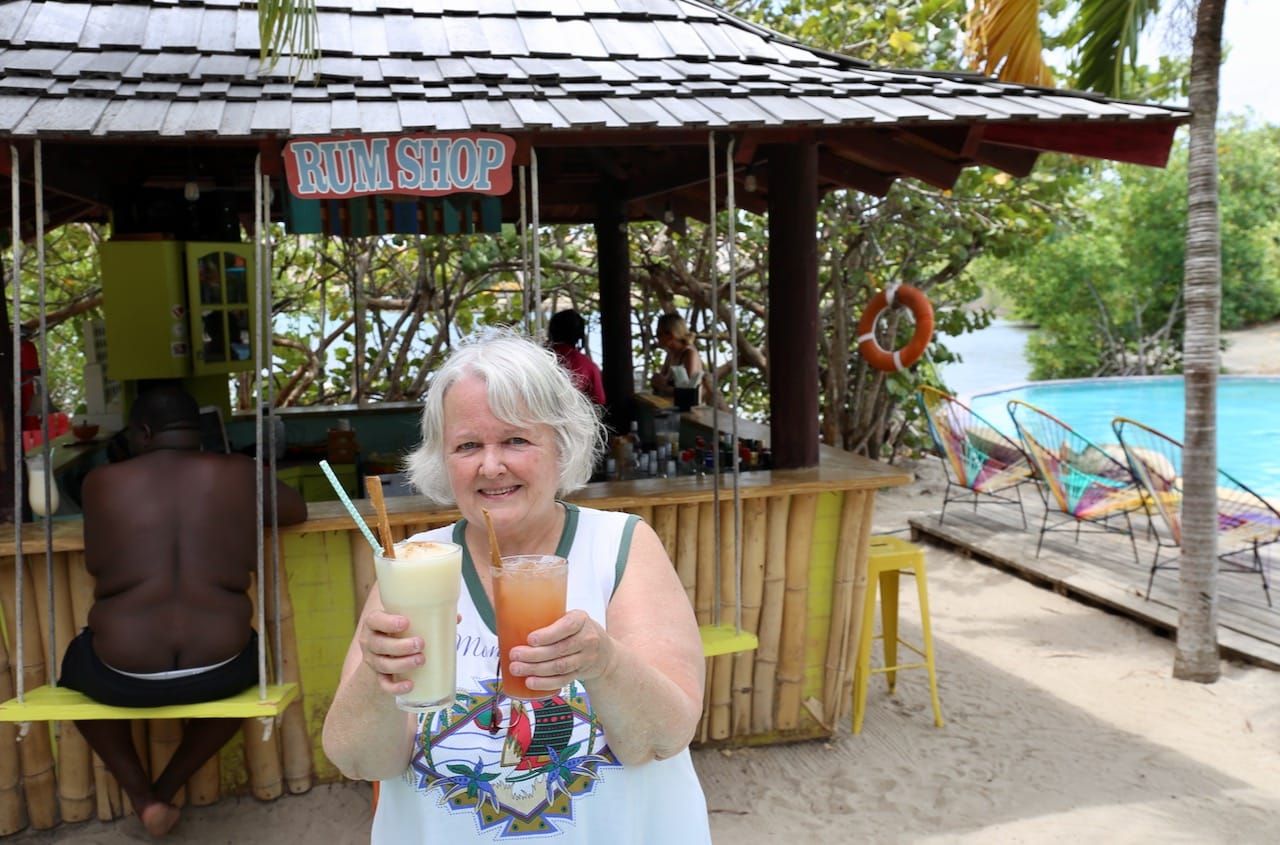 Enjoy tropical cocktails by the pool at The Rum Shop Bar.