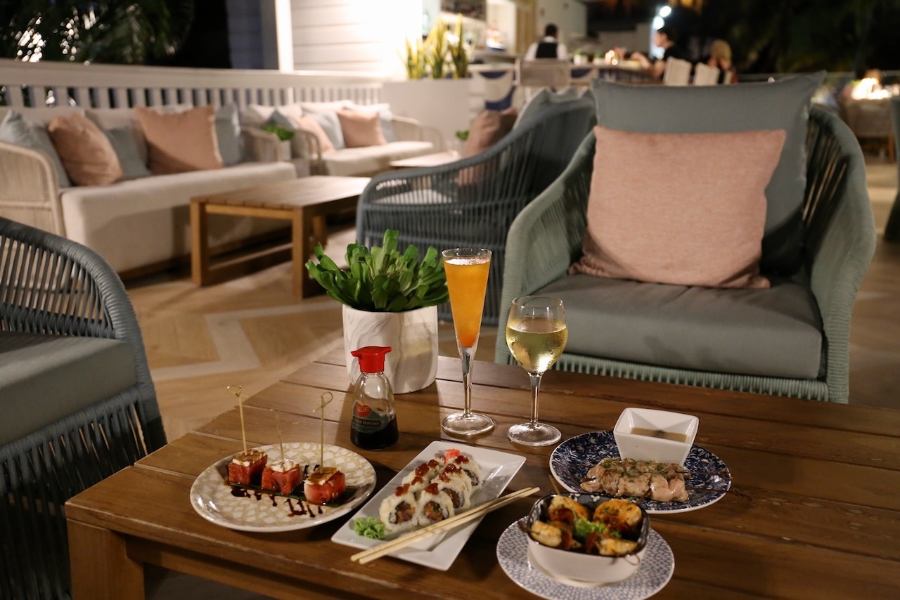 Enjoy cocktails, fine wine, tapas and sushi at The Perch.