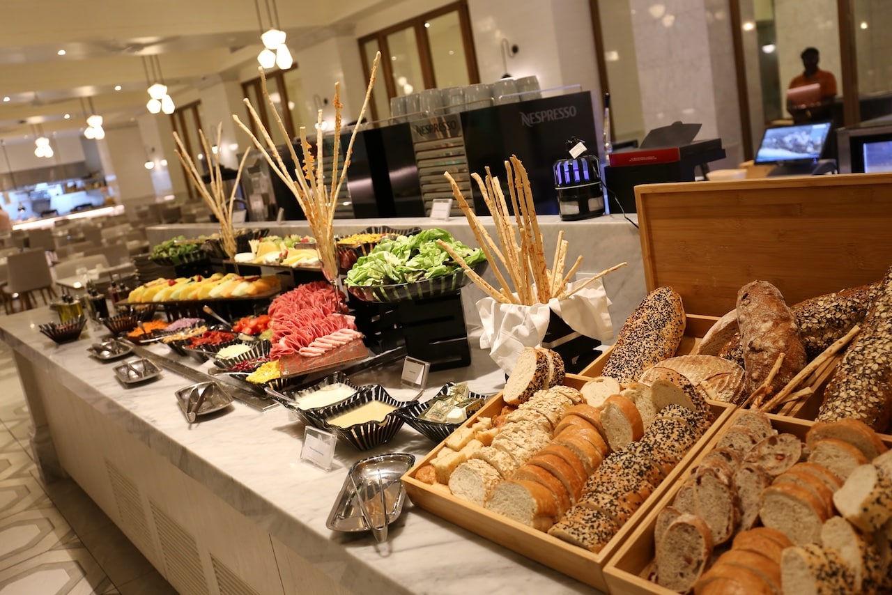 Feast on an endless buffet at The Mediterranean Market.